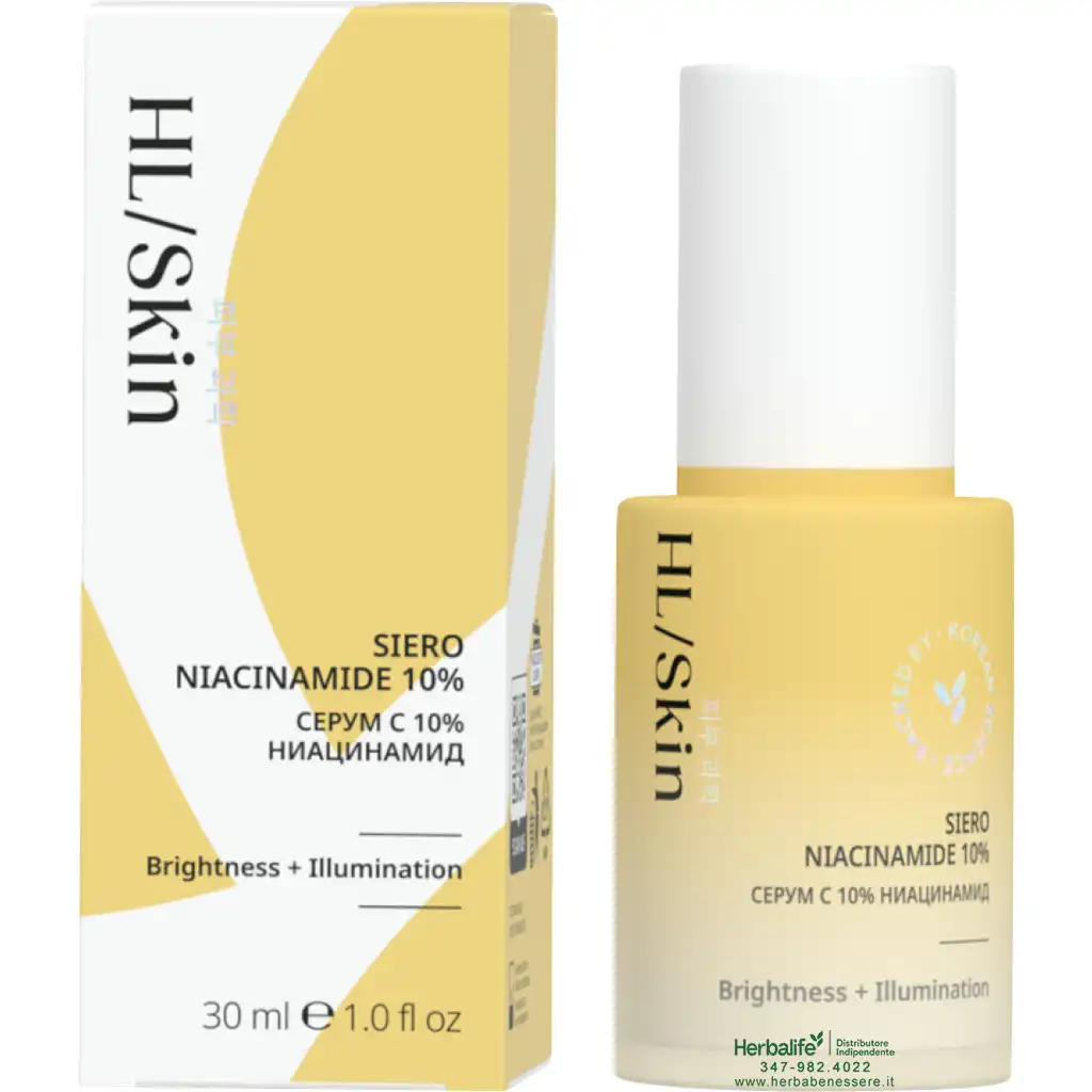 Un siero illuminante, sapientemente formulato secondo i principi della skincare coreana, per illuminare e uniformare visibilmente la pelle, mantenendo un’idratazione equilibrata e contrastando i segni
dell'invecchiamento. Questo siero contiene un'alta concentrazione di Niacinamide per rafforzare la barriera cutanea e aumentare la luminosità della pelle. La sua formula leggera e a rapido assorbimento dona un aspetto sano e radioso.