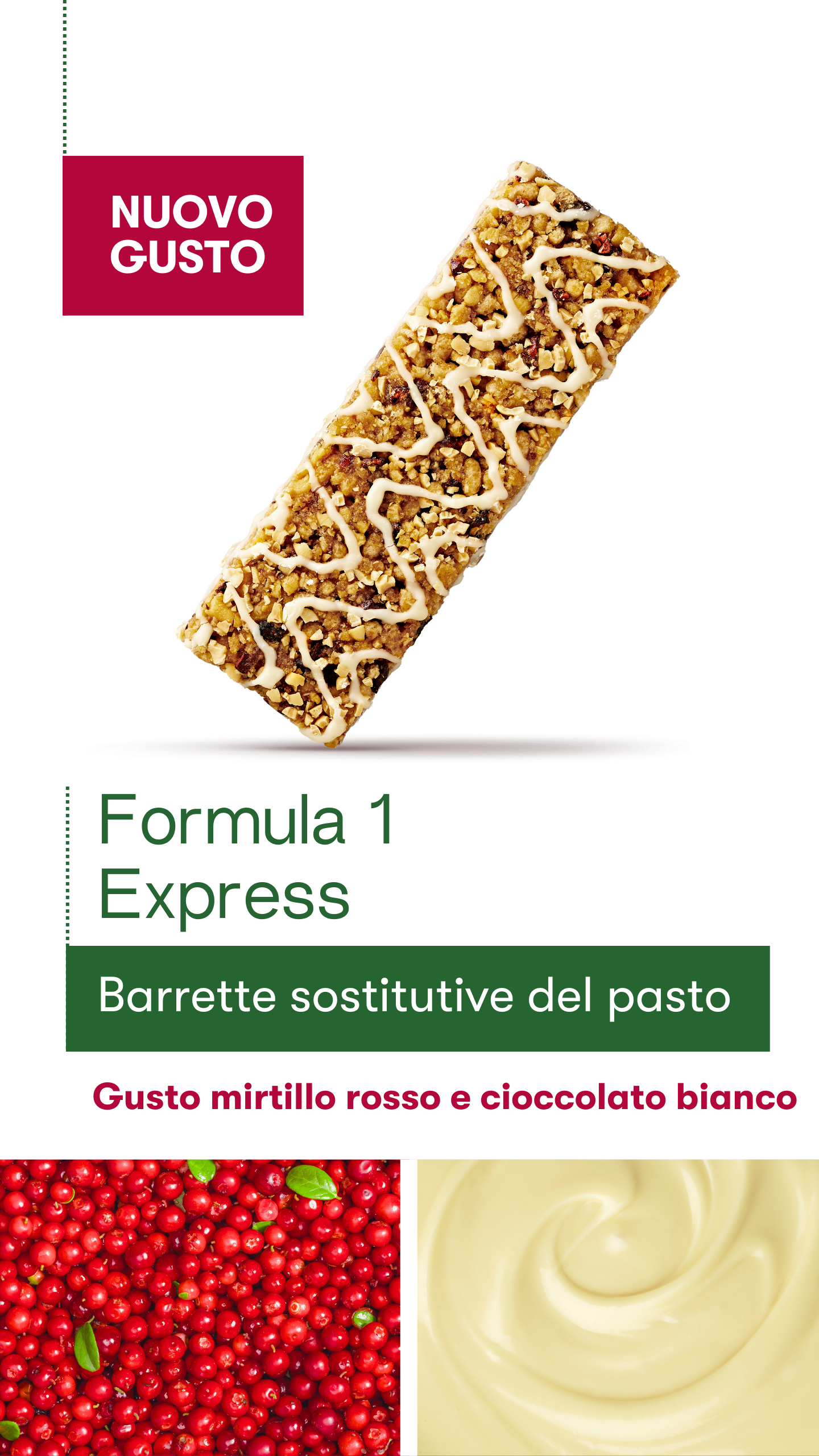 Formula1 express herbalife barrette Essere in giro non significa rinunciare alla nutrizione.un modo delizioso per gustare un pasto equilibrato e nutriente sempre e ovunque.Non saltare più un pasto. In palestra, al lavoro o all'aria aperta, La barretta Formula 1 Express è un sostituto del pasto per una dieta ipocalorica. Fornisce la quantità necessaria di nutrienti quali vitamine e minerali, proteine e fibre.