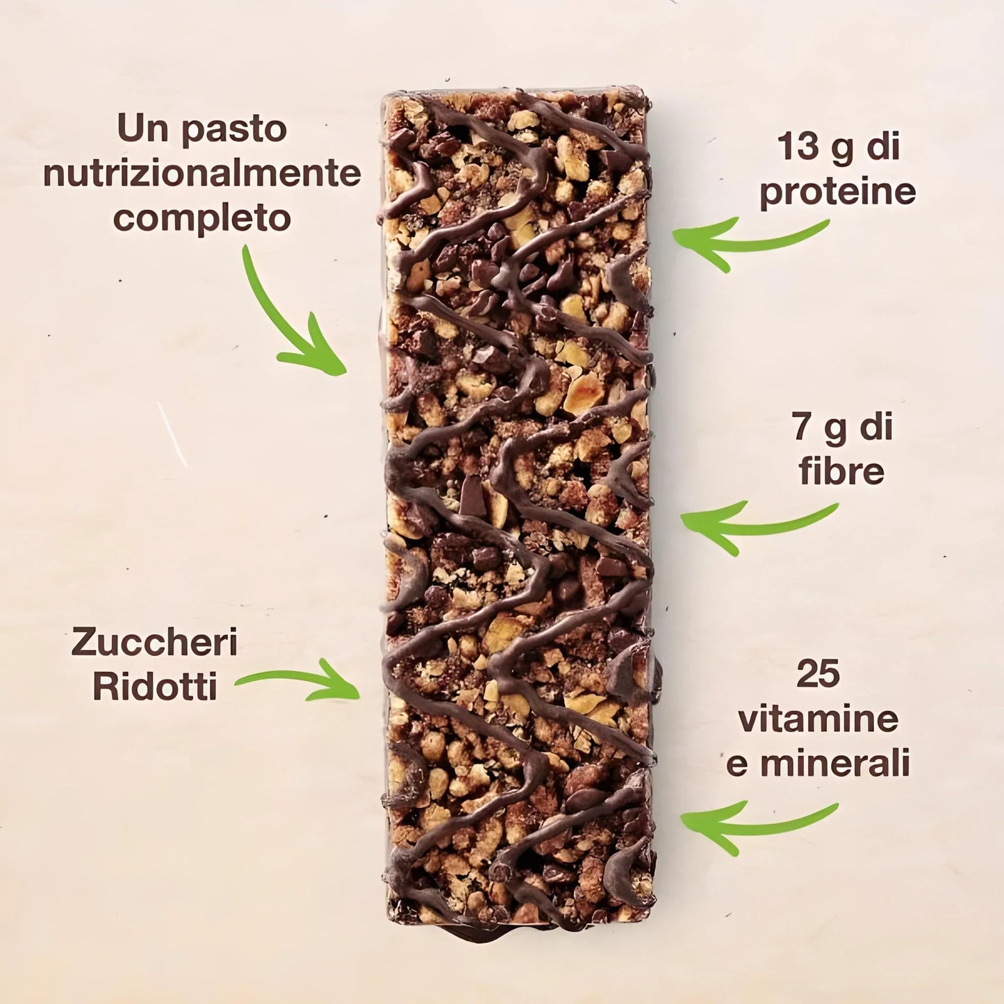 herbalife buonissima barretta sostituto pasto per perdita pesoNon saltare più un pasto. In palestra, al lavoro o all'aria aperta, la barretta Formula 1 Express è il tuo compagno ideale. Gusta un pasto nutriente ed equilibrato ovunque ti porti la giornata.* *La barretta Formula 1 Express è un sostituto del pasto per una dieta ipocalorica. Fornisce la quantità necessaria di nutrienti quali vitamine e minerali, proteine e fibre