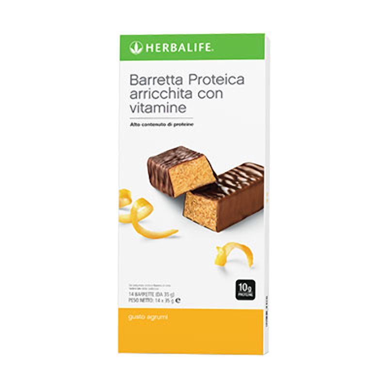 Questa barretta herbalife dal gusto eccezionale è progettata per la massima praticità. Metti una barretta proteica nella borsa o nel cassetto della scrivania per uno spuntino veloce e conveniente, pronto quando lo sei tu. Quando si tratta di aumentare l'assunzione di proteine, non c'è niente di meglio di un boccone veloce in movimento