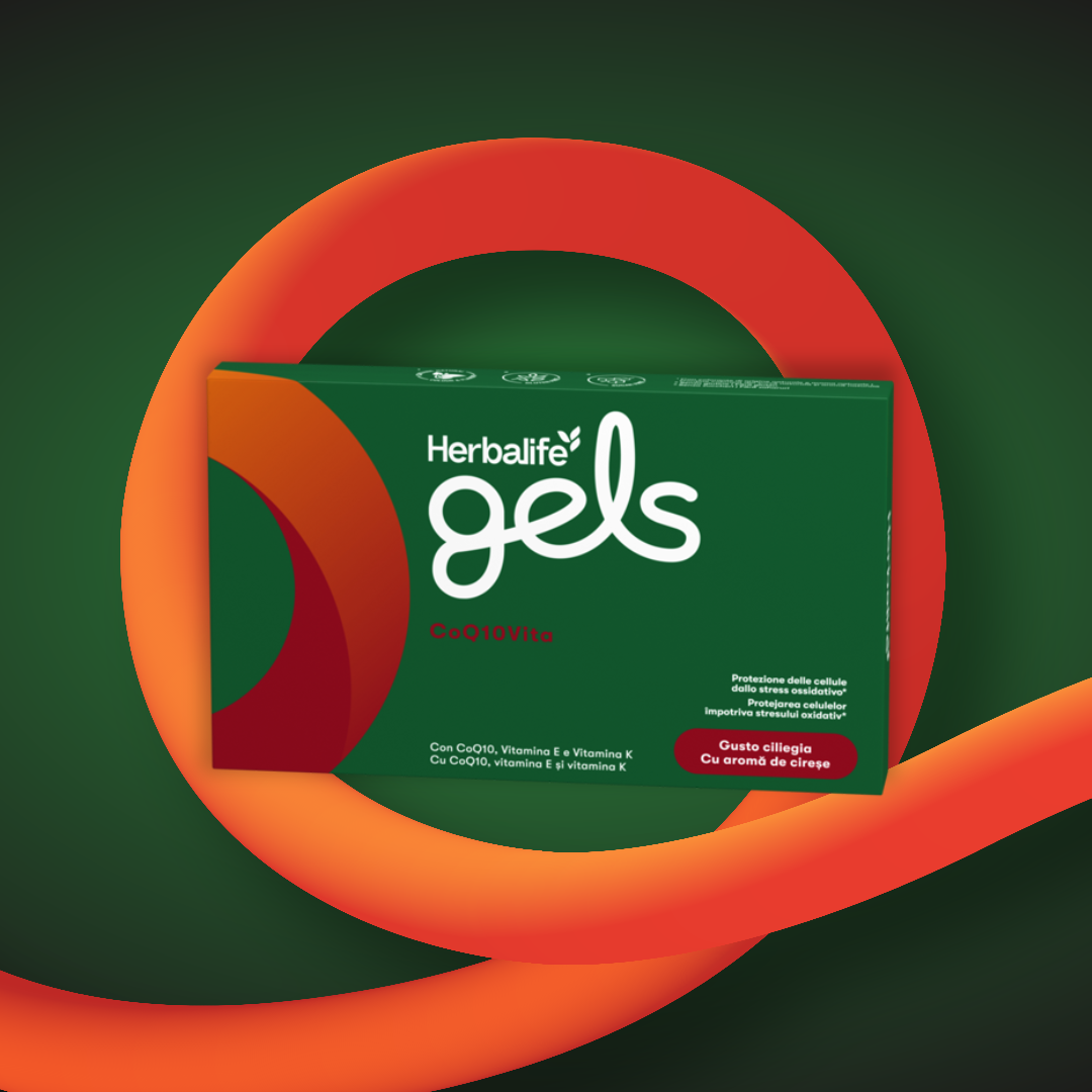 Gels CoQ10Vita- Herbalife Gels CoQ10Vita Ciliegia 30 gelatine masticabili