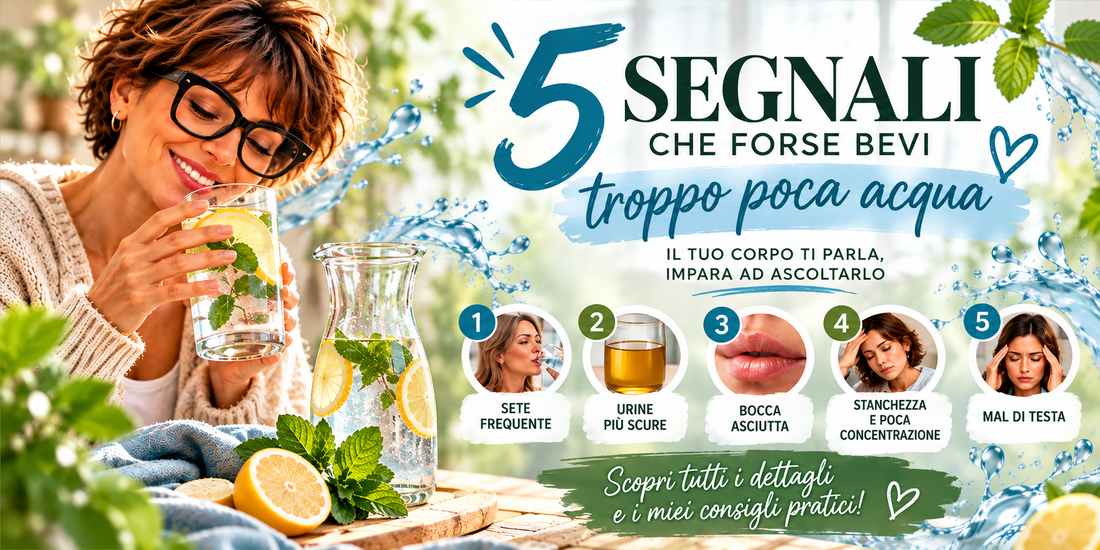 5 segnali che forse bevi troppo poca acqua 💧