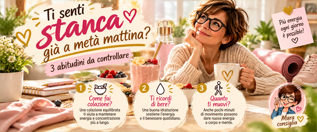 Ti senti stanca già a metà mattina? 3 abitudini da controllare ☀️
