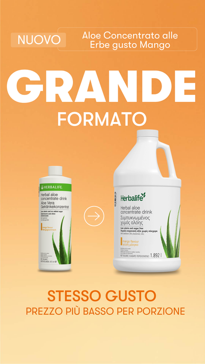 Aloe concentrato alle erbe Aloe Gusto Mango 1,89 l