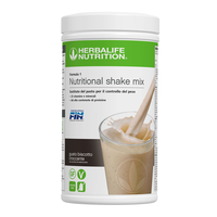 HERBALIFE PER DIMAGRIRE Formula 1 Nutritional Shake Mix è un frullato sostitutivo del pasto per una dieta ipocalorica. Fornisce la quantità necessaria di nutrienti in termini di vitamine e minerali, proteine ​​e fibre. **Da utilizzare come sostituto dei pasti per il controllo del peso