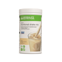 HERBALIFE PER DIMAGRIRE Formula 1 Nutritional Shake Mix è un frullato sostitutivo del pasto per una dieta ipocalorica. Fornisce la quantità necessaria di nutrienti in termini di vitamine e minerali, proteine ​​e fibre. **Da utilizzare come sostituto dei pasti per il controllo del peso