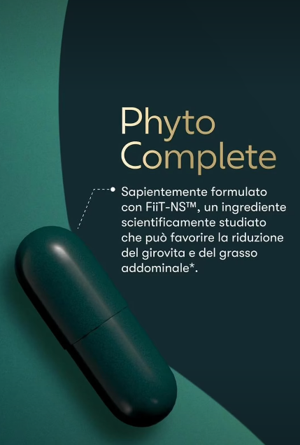 
Phyto Complete sachet contiene Fiit-NS™—un ingrediente studiato scientificamente—con vitamina B3 e C che contribuiscono alla riduzione della stanchezza e dell’affaticamento.

Il tuo integratore alimentare quotidiano da fonti naturali, con il supporto della scienza.

Phyto Complete è disponibile anche in pratiche bustine, per offrire un modo comodo per continuare il tuo percorso di benessere. Non dimenticare di acquistare anche il tuo Phyto Complete Experience Box (cod. 2T89) per ricevere un elegante baratt