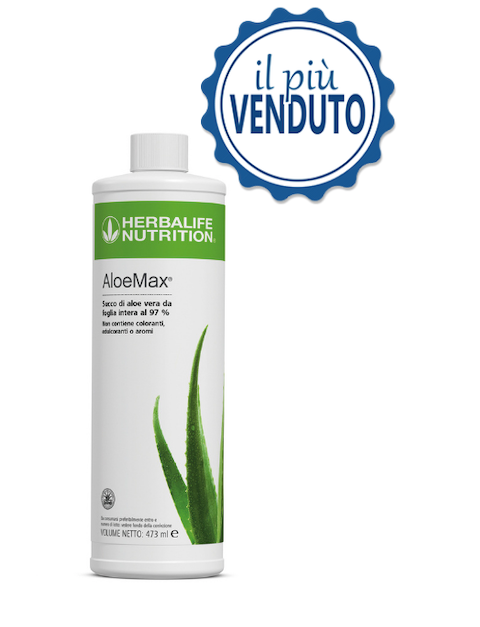 AloeMax herbalife contiene il 97 % di succo di aloe vera da foglia intera, estratto con lavorazione a freddo per ottenere un succo di alta qualità. AloeMax rispetta gli elevati standard qualitativi imposti dallo IASC (International Aloe Science Council). Una bevanda rinfrescante che puoi gustare al mattino o durante la giornata.