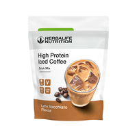 herbalife iced coffee latte macchiatoAbbiamo unito due ingredienti che amiamo e conosciamo - le proteine ​​e la caffeina - per ottenere una bevanda al caffè deliziosa ! Puoi gustare l'High Protein Iced Coffee quanto sei in giro o comodamente a casa. È realizzato con chicchi di caffè 100% Robusta che gli danno un gusto autentico e senza compromessi e ha 15 g di proteine ​​concentrate del siero del latte 