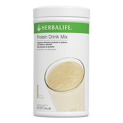 herbalife protein drink mix Gusta il Protein Drink Mix da solo come snack ricco di proteine: ogni porzione contiene 15 grammi di proteine di qualità e 22 vitamine e minerali chiave. Oppure aggiungilo al tuo frullato preferito per un apporto proteico extra.