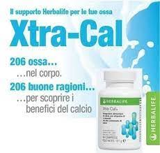 Xtra-Cal®  herbalife è un integratore alimentare quotidiano formulato esclusivamente con Calcio e una miscela di altri minerali accuratamente selezionati come Magnesio, Rame, Manganese e Zinco. Xtra-Cal® contiene anche Vitamina D, che che contribuisce al normale assorbimento del Calcio. Inoltre, la Vitamina D contribuisce al mantenimento della normale funzione muscolare.