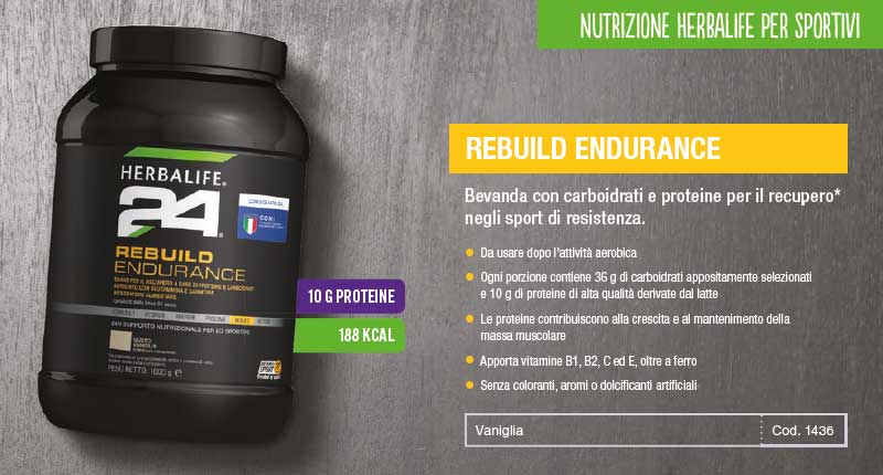 Rebuild Endurance H24 - Carboidrati e Proteine